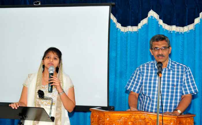picture of pastor Prasad Cherukuri and translator Dr. Esther Soundharya